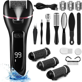 RESSAN RS-C13 2023 New Electric Foot Grinder 13-in-1 Professional Waterproof IPX7 Digital Display Rechargeable Pedicure Water