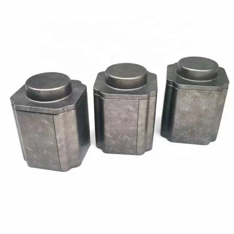 Vintage Recyclable Customized Tinplate Metal Tin Box Profiled Design Exquisite Small Tea Jar Food Gift Packaging YXL Brand
