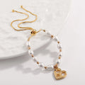 New Ocean  Heart Turtle Charm Fresh Water Pearl Adjustable  Wholesale