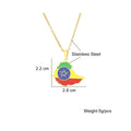 BINSHUO Wholesale Custom Stainless Steel Jewelry Drop Oil Ethiopia Nation Map Flag Men Pendant Charm Couples Necklace for Women