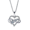 Factory Wholesale Vintage Design High Quality Jewelry 1.6Carat Moissanite GRA VVS S925 Silver Heart Moissanite Necklaces