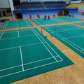 Green Color Eco-Friendly CE Certified Badminton Court Mat PVC Indoor Sports Flooring Manufacturer