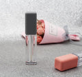 2.5ml Pink Gray Mini Square Shape Rubber Paint Good Texture Plastic Empty Lip Gloss Tube Liquid Cosmetics Packaging