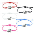 SC Low Price Wholesale Sports Meeting Cheerleaders Bracelet Gift Colorful Waterproof Wax String Trumpet Cheer Charm Bracelet