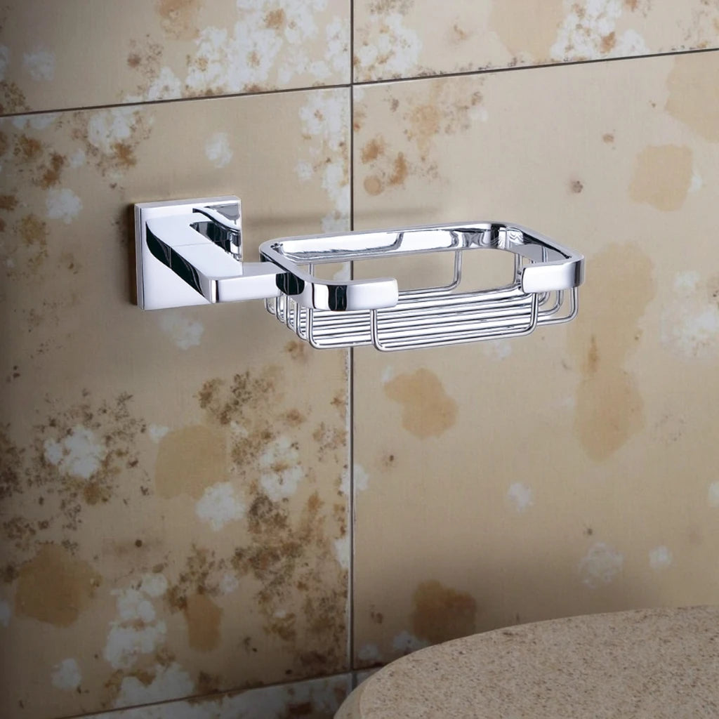OEM/ODM Experience Factory's Modern Black Wall-mounted Soap Dish Holder Metal Design for Bathrooms