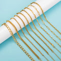 2022 New Design Fashion Jewelry 18K Gold Plated Stainless Steel Chain Link Bracelet for Girls Women Jeweley