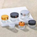 Refillable 10g Clear 100g Empty 50g Frosted 30g Skincare Cosmetic Glass Jar for Cream