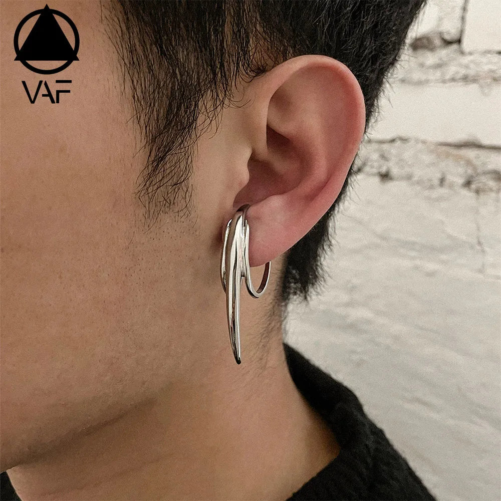 VAF Amazing Adjustable Bird Point Beak Ear Clip Stainless Steel Full Body Polished Future Style Unisex Designer New Style