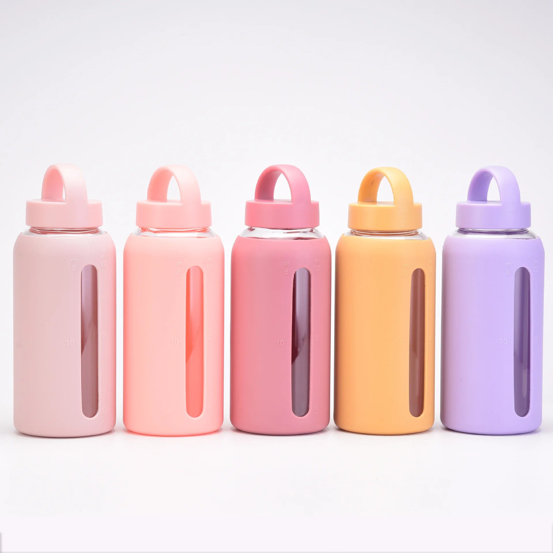 New Design 800ml Large Capacity Glass Sports Bottle Drinking Water Bottles Outdoor