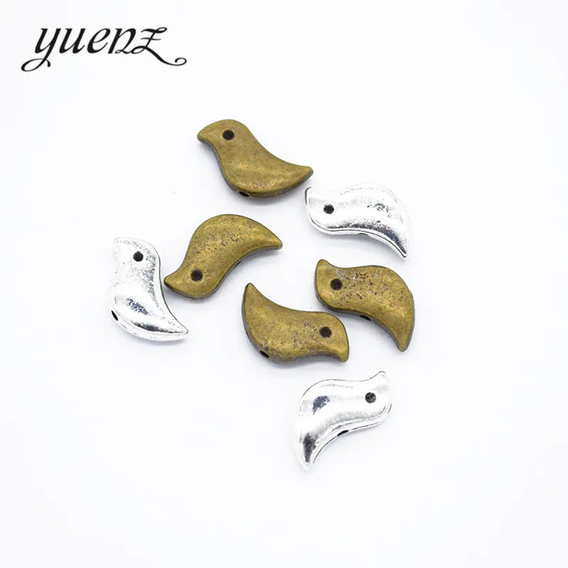 YuenZ Antique Silver Color Charms Animal Bird Zinc Alloy Jewelry DIY Charms Pendant Necklace Earring Bracelet 12*7mm D558
