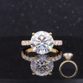 10k 14k 18k Solid Gold Starsgem Fire Brilliance Round Cut D Color Moissanite 1ct 2ct 3ct Moissanite Diamond Wedding Ring