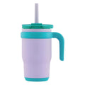 14oz Eco-Friendly Cute Design Leakproof Insulated Stainless Steel Tumbler with Handle Straw Keeps Drinks Cold 18 Hours for Kids MegaBDM