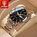 POEDAGAR 836 Casual Sport Chronograph Men's Watches Stainless Steel Band Wristwatch Big Dial Luminous Pointers Quartz WATCH