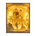Weekly Deals Creative Gift Wedding Souvenir Paper Carving Night Lamp Replaceable Photo Paper Cut Shadow Light Box