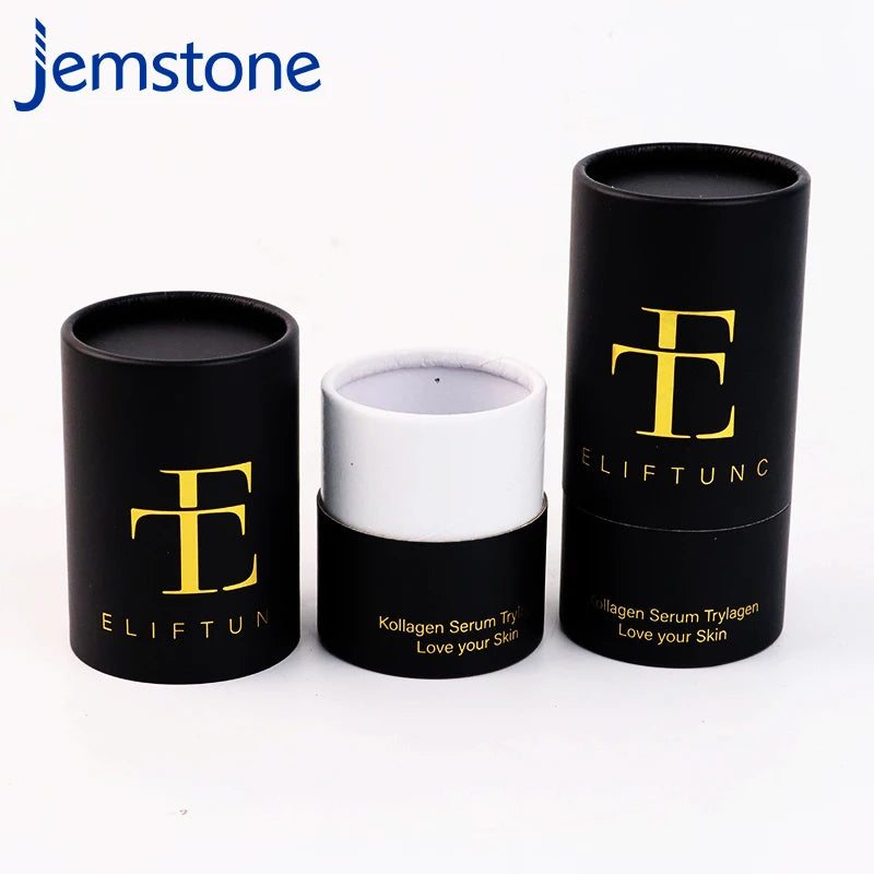 Food Grade Custom Kraft Cardboard Collagen Protein Powder Paper Tube With Easy-peel off Lid Food Packaging Powder Paper Tube