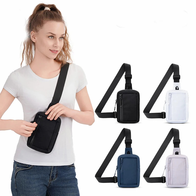 HUALIAN Custom Black Small Men's & Women's Fashion Crossbody Pouch & Messenger Shoulder Bags OEM/ODM