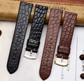 For any luxurious wristband genuine Crocodile skin watchband  thin leather strap men women 12 13 18 20 22mm Bracelet
