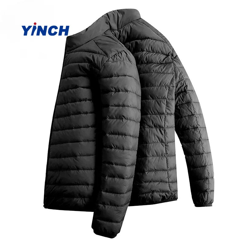 LAYENNE Men's Hooded Lightweight Men Hooded Zipper Down Puffer Jacket Winter Clothes for Men