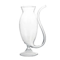 Unique Shape Cocktail Glasses Bird Shape Art Unique Designed Vampire Martini Glass Juice Bar Glass