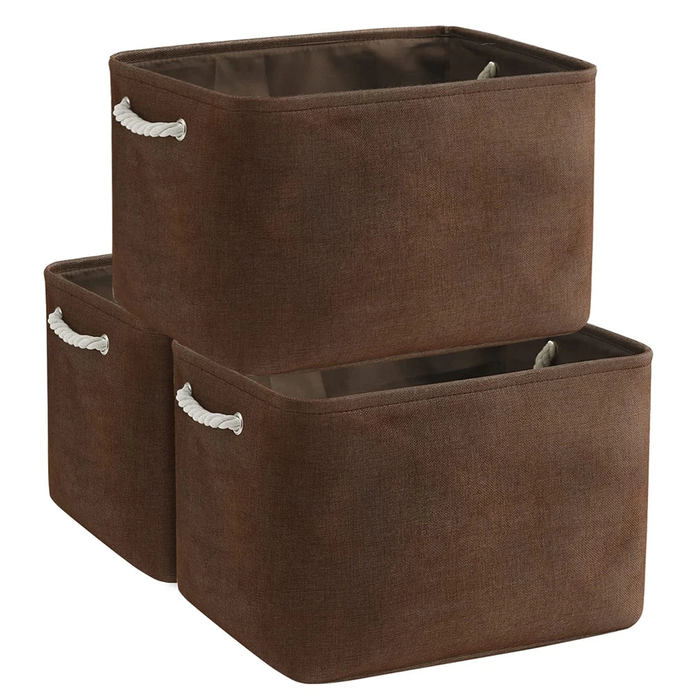 The Best-selling Foldable Home Storage Organization Bag Basket Carton Packaging Canvas Multifunction Square Clothing Storage