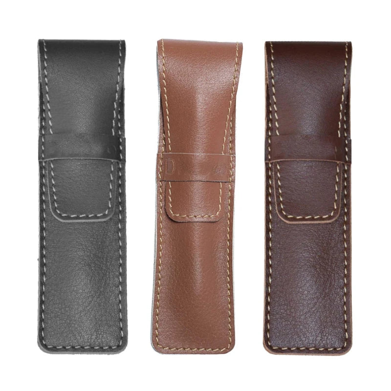 Single Leather Pen Case Holder Sleeve Pouch Premium Pencil Case for Organization and Protection