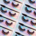 Faux Mink Eyelashes Primer  Volume 3D  Natural Thick Handmade Lashes Vendor Lashese Real Mink With Case