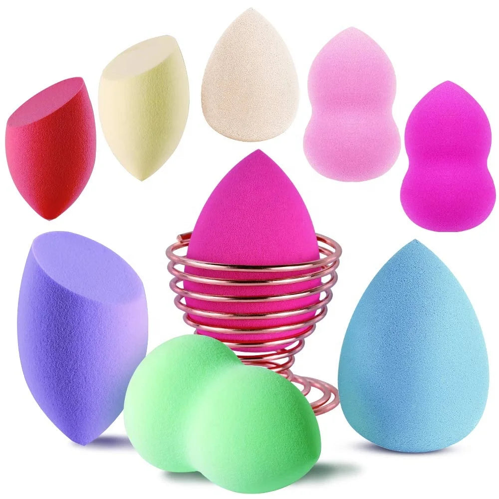 Makeup Sponge Private Label Custom 3 Shapes Beauty Makeup Blender with Holder MegaBDM