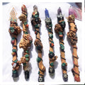 Kindfull Nature Crystal Magic Wand Fengshui Healing Stone Garden Quartz Magic Stick for Sale