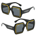 DL Women's Fashion Vintage Oversized Square Sunglasses 2025 UV400 PC Lenses & Frame