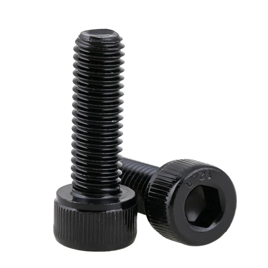 DIN912 High-Strength Grade 12.9 M2-M6 Size Steel Hexagon Socket Head Cap Screw Black Oxide Plating Metric Systemz Knurled Screws
