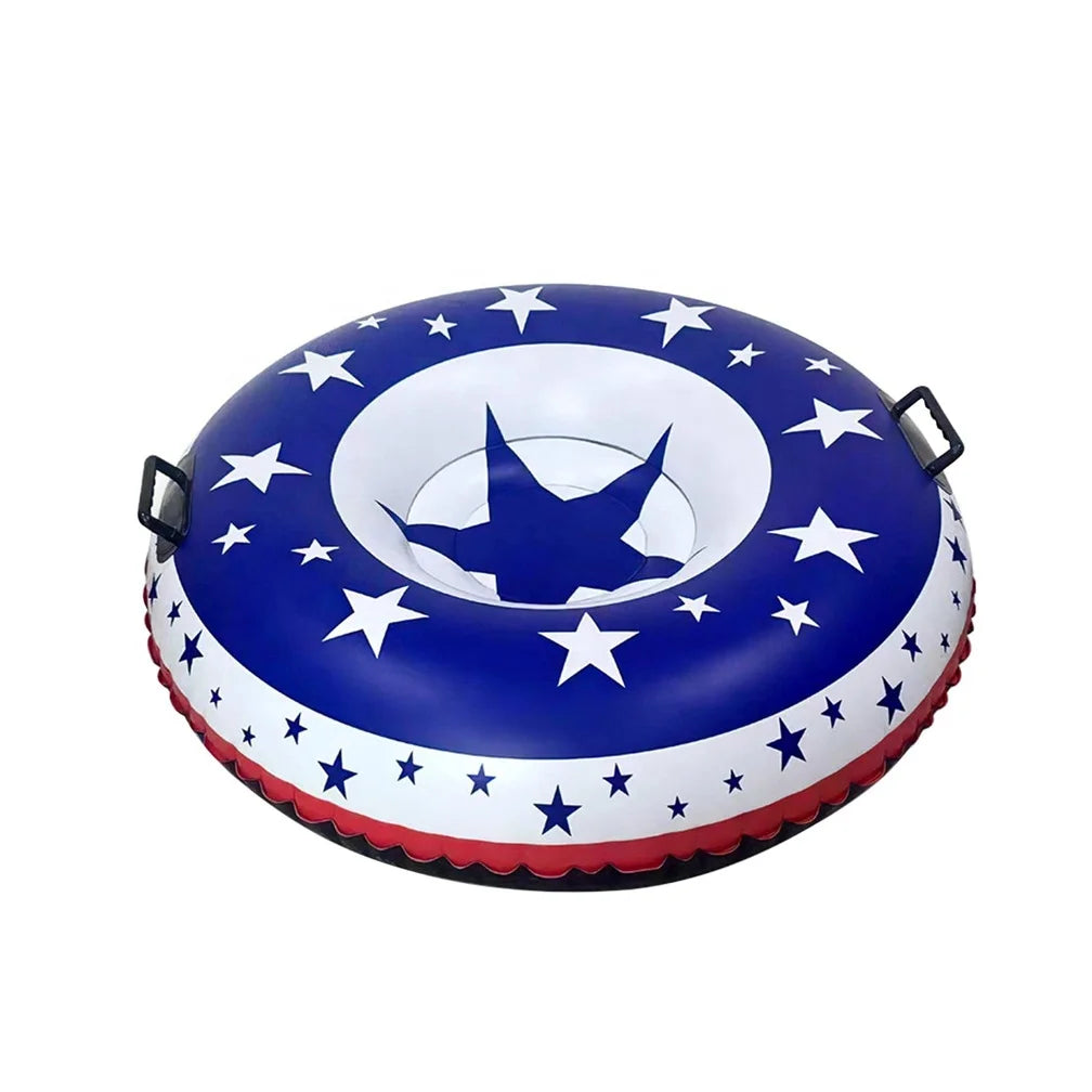 Winter Inflatable PVC & Nylon Snow Tube Sled with Handles for Kids and Adults by Waterhan FPF001TW Guangdong