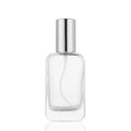 30ml Flat Perfume Spray Bottle with Screw Cap Empty Rectangular Glass Cosmetic Bottles with Reed Diffuser