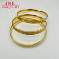 Gold Card Home Female Craft Carven Design Carved Diamond Pattern Gold-Plated Closed Mouth Copper Alloy Bracelet Wholesale
