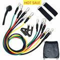 Hot Selling 11pcs Pull Rope Fitness Resistance Bands Set Workout Equipment