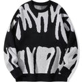 Custom Logo Oem Odm Vintage Sweater Men's Pullover Jacquard Pattern Knitwear Crewneck Knitted Designer for Men Manufacturers