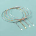 Semi Finished Bracelet 925 Sterling Silver Smooth Adjustable Bangle for Jewelry Making