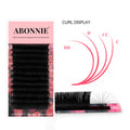 Abonnie Create Your Own Brand Eye Lashes Lash Trays Matte Black Easy Fan Mink Eyelash Extention Trays Easy Fan Volume Fans