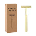 Gold Double Edge Safety Razor Hot Selling Brass Handle Razor Zero Waste