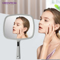 Quality Plastic Mini White Mirror Hand Held Luxury Makeup Pocket Compact Mirror