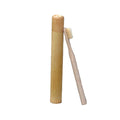 Bamboo case Toothbrush Holder  Bamboo Toothbrush Travel Kit With Laser logo