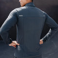 Wholesale Quick Dry Polyester Long Sleeve Sports Quarter Zip Top Mens Custom Logo Compression Shirt With Reflective Stripe