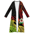 Dropshipping Hawaii Pattern Samoan Print Kimono Cardigan Loose Cover Ups Plus Size Casual Blouse Tops Wholesale Cheap Cloak 2024