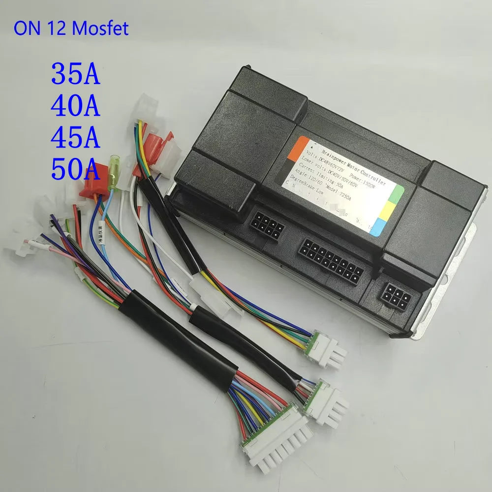 SINEWAVE CONTROLLER 12MOSFET 48V60V72V35A-50A 1500W for ELECTRIC BIKE SCOOTER TRICYCLE ATV SNOWMOBILE MOPED BUGGY DIY PARTS