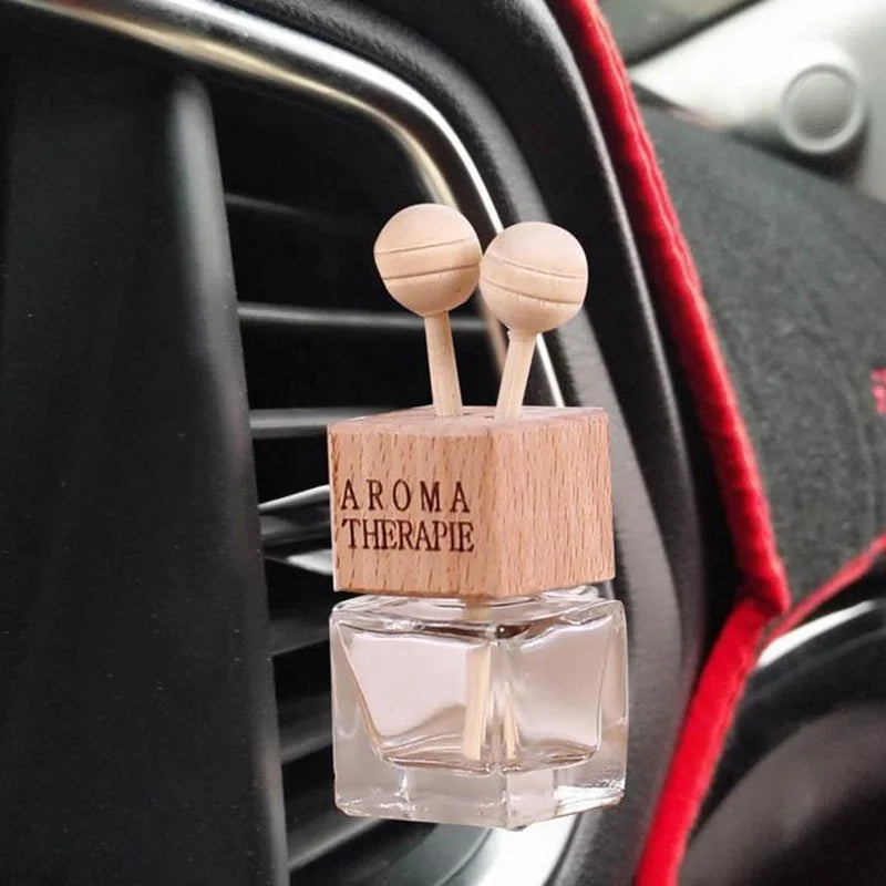 FinRu Empty Essential Oil Diffuser Bottle Car Air Freshener Vent Clip Perfume Diffuser Bottle Aromatherapy Fragrance Decoration