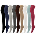 1 Pair Women's Above Knee-Length Stocks Thigh-High Socks Over the Knees Large Size Warm Cotton Stockings