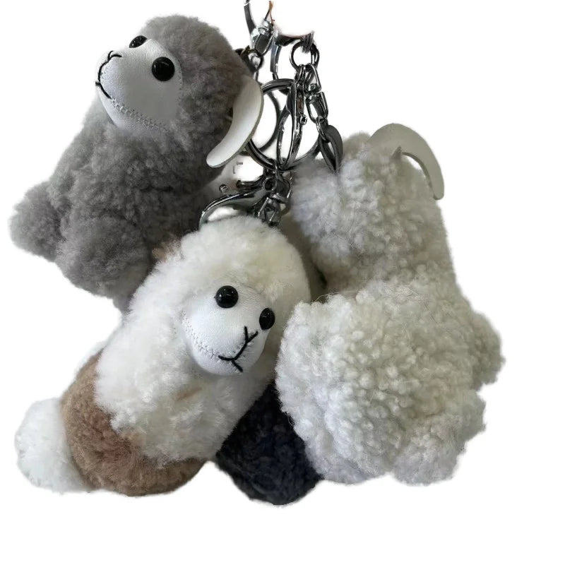 Sample Support Customized Design Real Fur Chain Popular Factory Low Price Real Fur Cute Animal Fur Chain Home Textiles