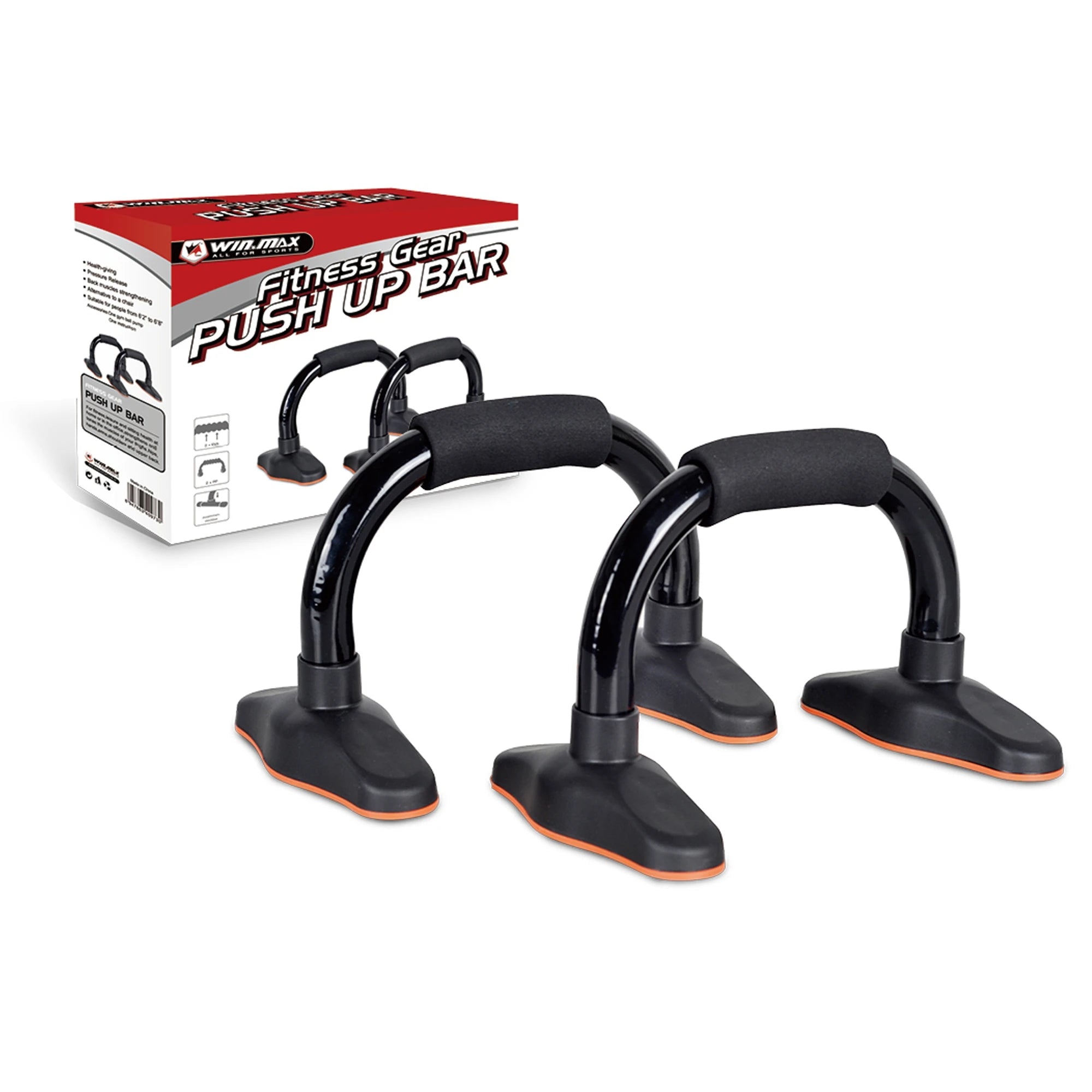 Win.max Push up Bars for L-sit & Dip Handstands Home Fitness Training