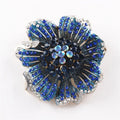 Jachon Pop Jewelry Crystal Three-dimensional Flowers Set With Diamond Alloy Brooch Full of Diamond High-grade Brooch