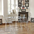 Factory Custom Modern Simply Style Living Room Round Shape clear Coffee Acrylic Dining Table