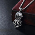 Retro Gothic Skull Style Necklaces Cross Snake Squid Sweater Chain Octopus Octopus Pendant Necklace for Mens